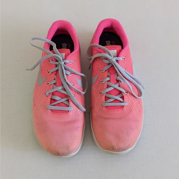 Nike Metcon 3 FADE Womens Sz 8.5 Sunset Glow/Platinum 902175-800 Pink Sneakers - Picture 2 of 8